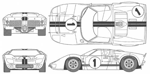 Ford gt40 blueprint #7