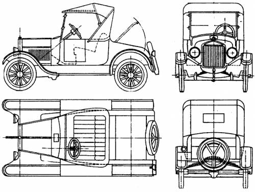 Blueprints for a ford model t #4
