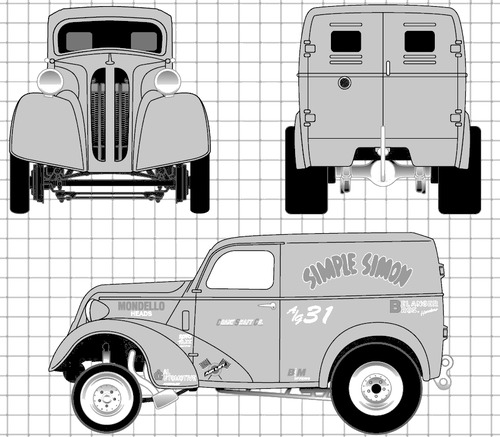 Blueprint 1948 ford pickup #3