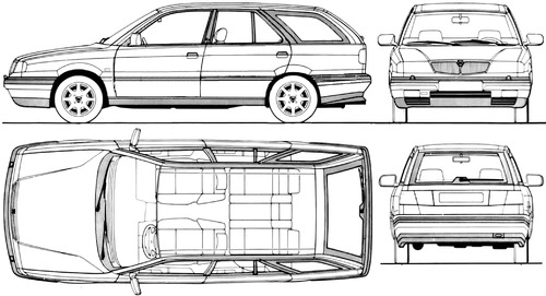 Blueprints > Cars > Lancia > Lancia Dedra SW (1994)