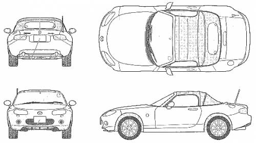 Blueprints > Cars > Mazda > Mazda Roadster MX-5