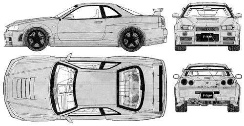 Blueprints > Cars > Nissan > Nismo R34 GT-R Z-tune