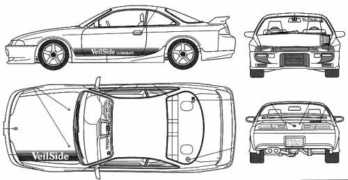 Blueprints > Cars > Nissan > Nissan S14 Silvia Veilside