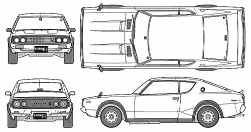 Blueprints > Cars > Nissan > Nissan Skyline 2000 GTR KPGC 110