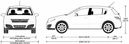 Blueprints > Cars > Opel > Opel Astra (2007)