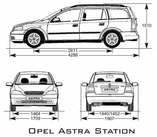 Blueprints > Cars Opel > Opel Astra Station
