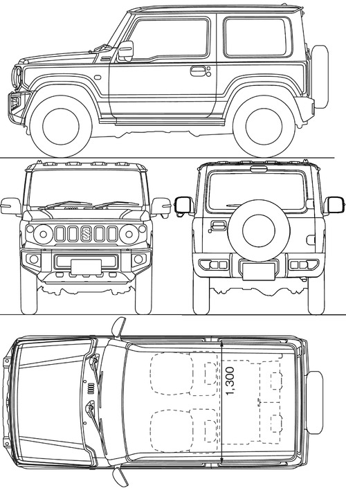 Blueprints Cars Suzuki Suzuki Jimny 2018