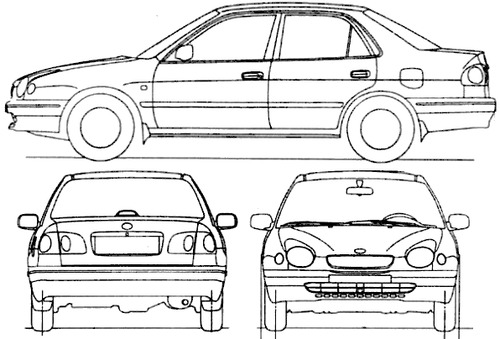 blueprints cars toyota toyota corolla 4 door 1998 toyota corolla 4 door 1998