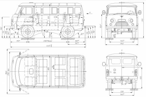 Blueprints Cars Uaz Uaz 26