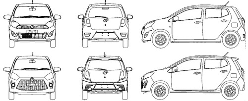 perodua axia g spec coloring pages