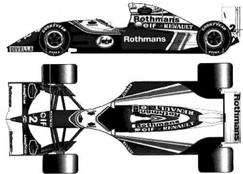 Blueprints > Cars > Williams > Williams FW16 F1