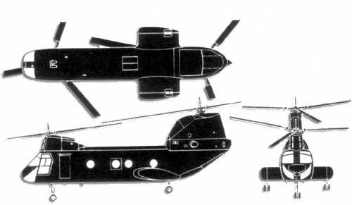 Blueprints > Helicopters > Boeing > Boeing-Vertol CH-46E Sea Knight Tiger