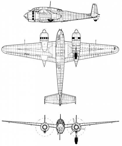 Blueprints Modern airplanes Breguet Breguet Br 693