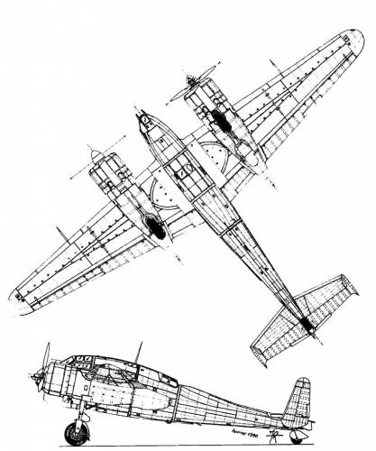 Blueprints Modern airplanes Breguet Breguet Br 695