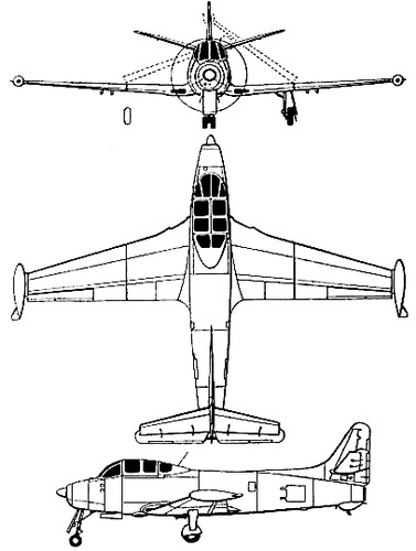 Blueprints Modern airplanes Breguet Breguet Br.960 Vultur