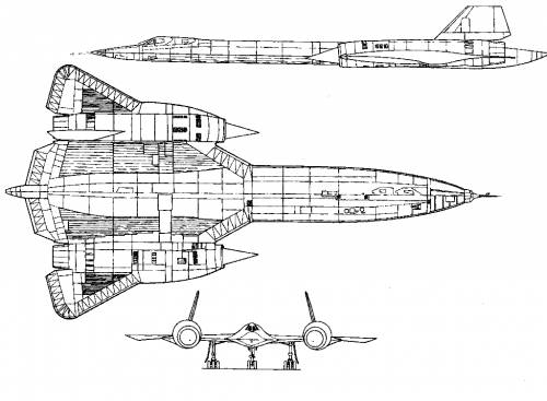 Blueprints Modern Airplanes Lockheed Lockheed Sr 71