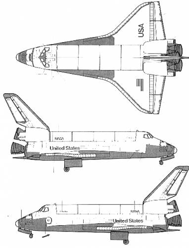 inside space shuttle blueprints