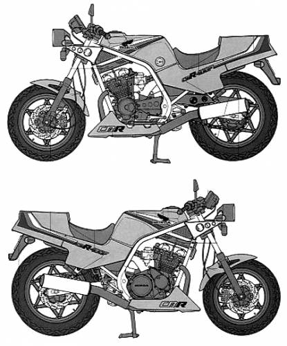 Blueprints > Motorcycles > Honda > Honda CBR400F