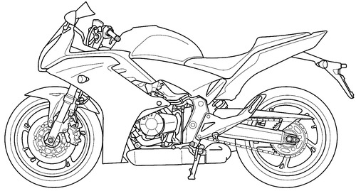 Honda cbr blueprints #3