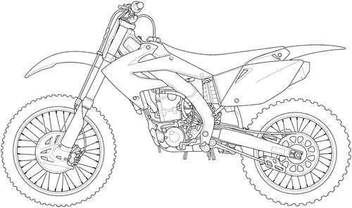 COMO DESENHAR UMA MOTO DE TRILHA HONDA CRF 250 PASSO A PASSO DE FORMA  SIMPLES 