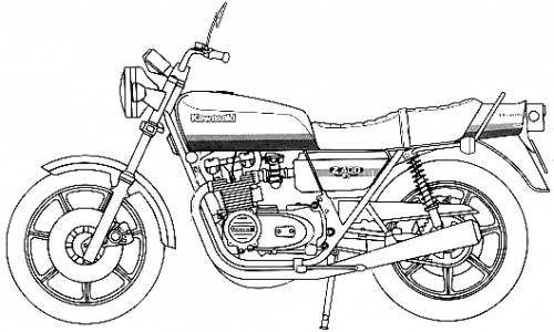 Blueprints > Motorcycles > Kawasaki > Kawasaki Z400FX E4 LTD GPX