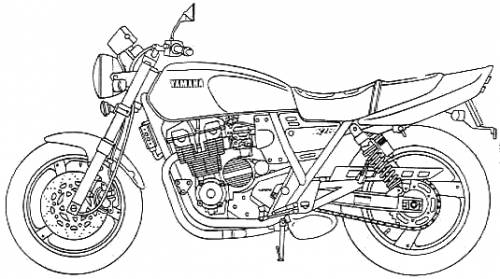 Blueprints > Motorcycles > Yamaha > Yamaha XJR400