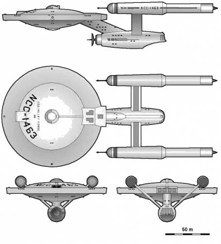 Blueprints Science fiction Star Trek U.F.P. and Starfleet