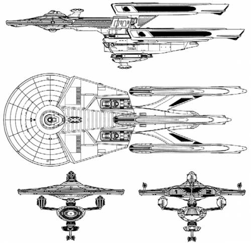 Star Trek Blueprints スタートレック 宇宙船 設計 青写真 - アート