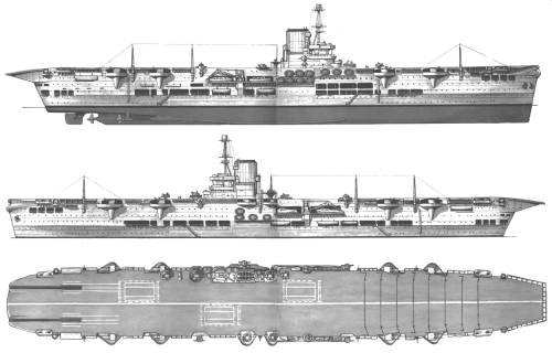 HMS Ark Royal konstrukční plány