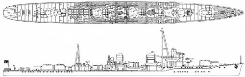 Blueprints > Ships > Ships (Japan) > IJN Shiratsuyu (Destroyer)