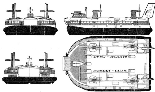 Blueprints Ships Ships Other Bhc Srn4 Mountbatten Hovercraf