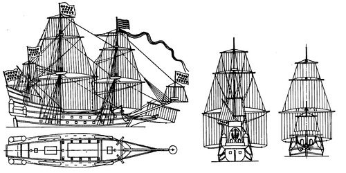 galleon ship blueprints