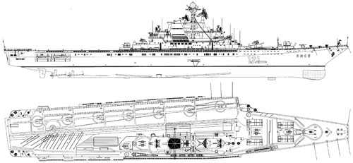 Blueprints > Ships > Ships (Russia) > USSR Project 1143 Kiev-class