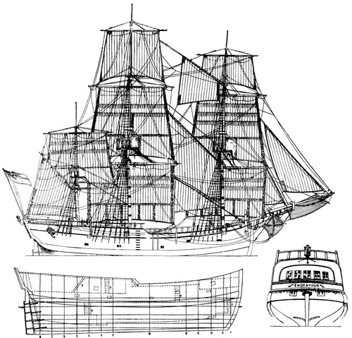 Blueprints > Ships > Ships (UK) > HMS Endeavour (Captain Cook (1769)