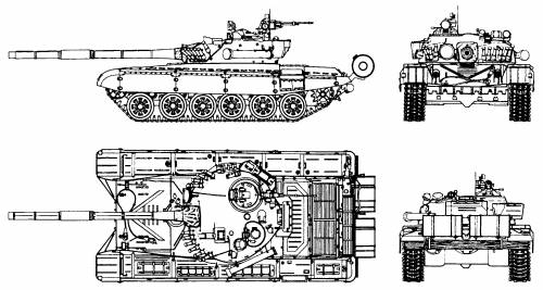 Blueprints Tanks Russian Tanks T 72m