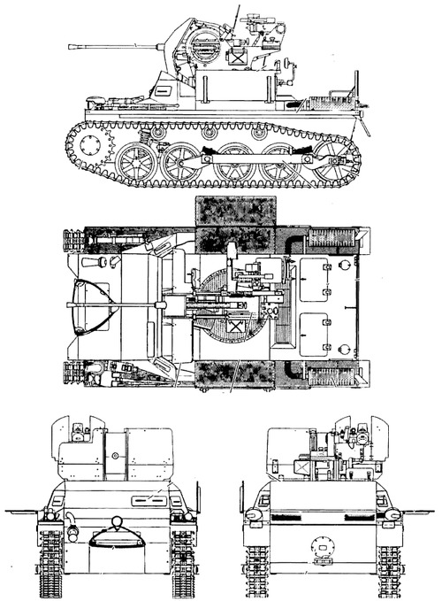 Blueprints Tanks Tanks 1 9 2cm Flak 38 Sf Auf Pz Kpfw I Ausf A