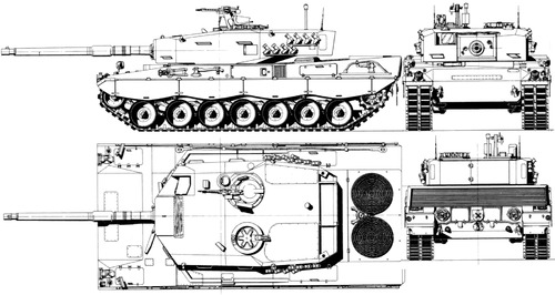 Blueprints Tanks Tanks K L Leopard 2av 105mm