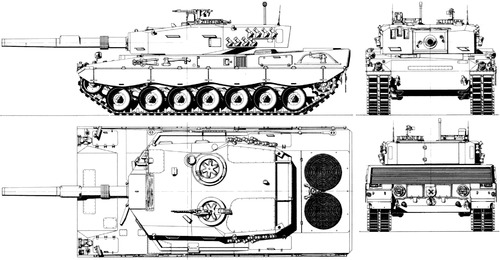 Blueprints Tanks Tanks K L Leopard 2av 1mm