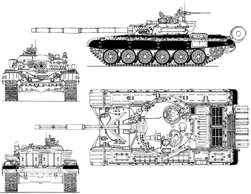 Blueprints Tanks Tanks T T 72 Asad Babil