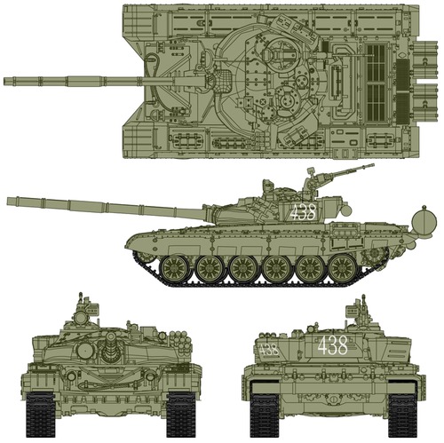 Blueprints Tanks Tanks T T 72b