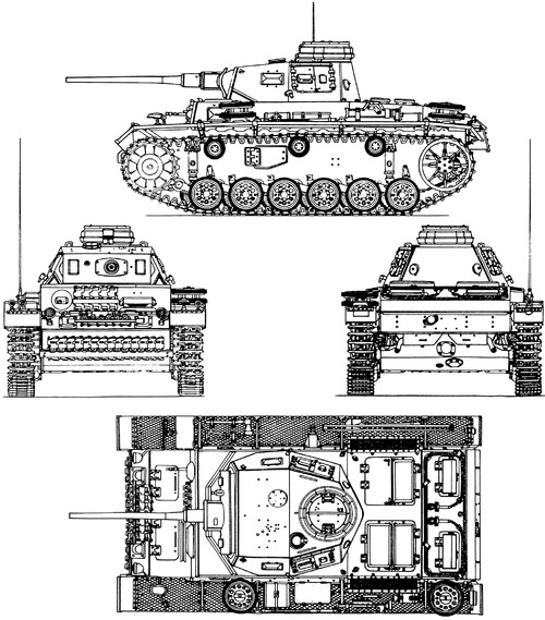 Blueprints > Tanks > WW2 Tanks (Germany, 2) > Sd.Kfz. 141 Pz.Kpfw.III Ausf.L