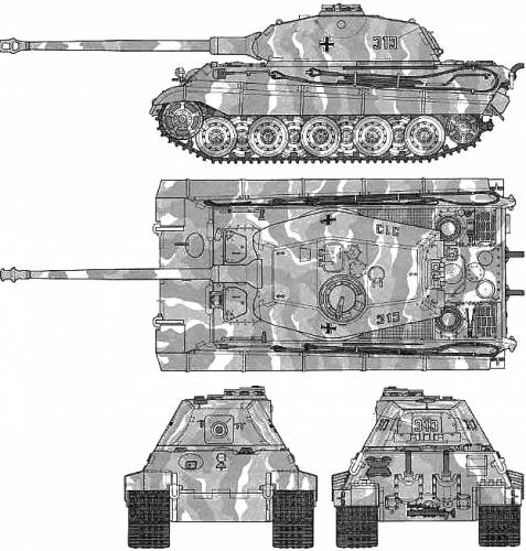 Blueprints > Tanks > WW2 Tanks (Germany, 2) > Sd.Kfz. 182 Pz.Kpfw