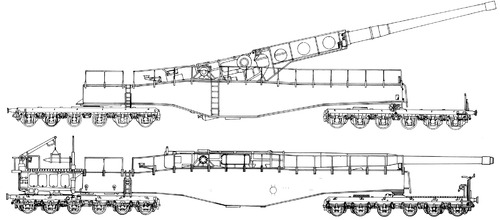 Blueprints > Trains > Trains R-S > Schwerer Gustav 914mm Rail Gun