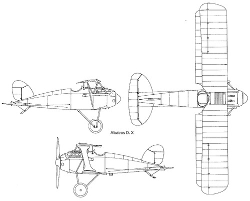 Blueprints u003e WW1 airplanes u003e WW1 Germany u003e Albatros D.X