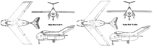 Blueprints Ww2 Airplanes Focke Wulf Focke Wulf Ta 1