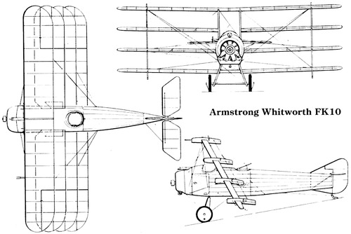 Blueprints Ww2 Airplanes Armstrong Whitworth Armstrong Whitworth Fk 10 Quad