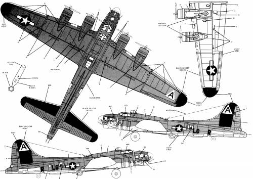 Blueprints Ww2 Airplanes Boeing Boeing B 17g