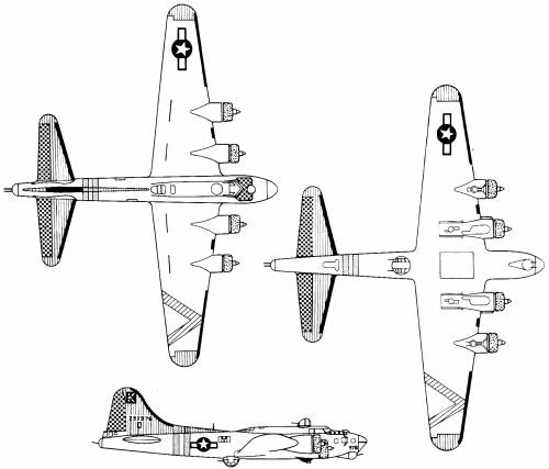 Blueprints Ww2 Airplanes Boeing Boeing B 17g Flying Fortress