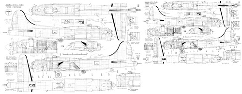 Blueprints Ww2 Airplanes Boeing Boeing B 17g Flying Fortress