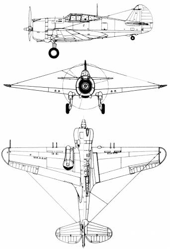 Blueprints > WW2 Airplanes > Curtiss > Curtiss P-36A Hawk